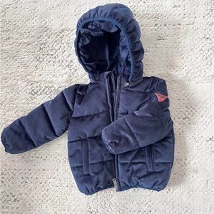 Guess Navy Puffer Jacket for Kids